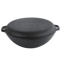 Сковорода чугунная WOK с крышкой-сковородой (Бризоль), арт. W304