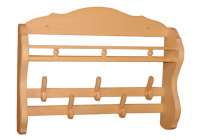 Полка настенная с двойным крючком (2 яруса), арт. 3833