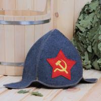 Будёновка "Серп и молот" (серая)