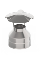 Оголовок Ø250х350 мм., AISI 439/Оц, 0,5/0,5 мм.