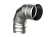 Отвод 90° Ø250 мм., AISI 439/0,5 мм.