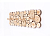 Вешалка из можжевельника 52х17 см., 4 крючка (натуральный край)