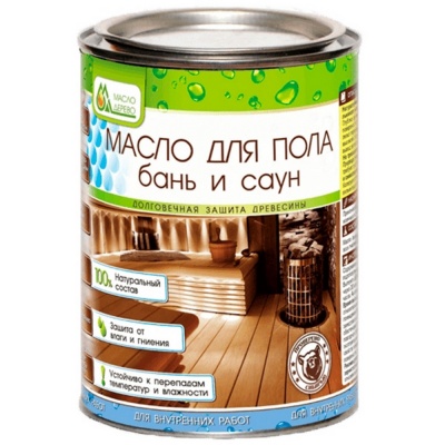 Масло для Пола бань и саун «Масло&Дерево», 0,9 л.