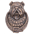 Ручка-стучалка "Бульдог" патина