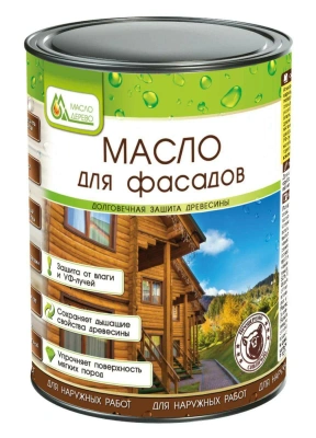 Масло для фасадов 0,9л. «Масло & Дерево»