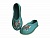 Тапочки-Балетки "Лиса", бирюза
