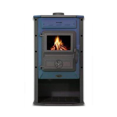 Печь-камин TimSistem "Magic Stove" Голубой. [Ø120; 8кВт; до 150m³/60m²][8кВт; 160m³]